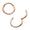 Basic Hinged Segment Clicker -14Kt Rose Gold