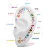 Birthstone Top December -24Kt Gold PVD Titanium - Image 2