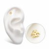 Biohazard Symbol Top -14kt Yellow gold - Image 2
