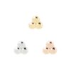 3 Bead Cluster -14Kt White Gold - Image 4