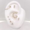 3 Bead Cluster -14Kt Yellow Gold - Image 4