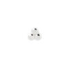 3 Bead Cluster -14Kt White Gold