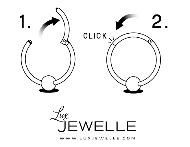How to use Clicker piercing ring