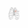 Chest Piece -White Gold With Rose Heart - Image 2