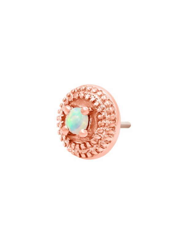 Round Double Millgrain -14Kt Rose Gold - Image 3