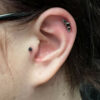 Black Prong Set Zirconia Top -Titanium - Image 3