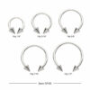 Internally Threaded Circular Barbell With Spike Ends -Titanium - Image 5