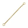 Rolo Chain With O-Rings -24Kt Gold PVD Titanium