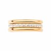 Triple Stacked With Zirconia Center Line Clicker -24Kt Gold PVD Titanium - Image 3
