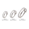 Piercing Ring With Single Hoop Full Clear Zirconia -Titanium - Image 7