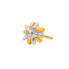 Prong Set Star Shape Zirconia Top -24Kt Gold PVD Titanium - Image 3