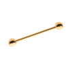 Internally Threaded Barbell -24Kt Gold PVD Titanium - Image 8