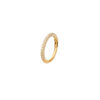 Clear Round Zirconia Gem Clicker -24Kt Gold PVD Titanium