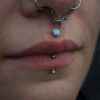 Crown-Set With Opal -14Kt White Gold - Image 2