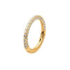 Clear Round Zirconia Gem Clicker -24Kt Gold PVD Titanium - Image 2