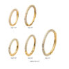 Clear Round Zirconia Gem Clicker -24Kt Gold PVD Titanium - Image 4