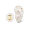 Moon Face & Star Top -14Kt White Gold - Image 2