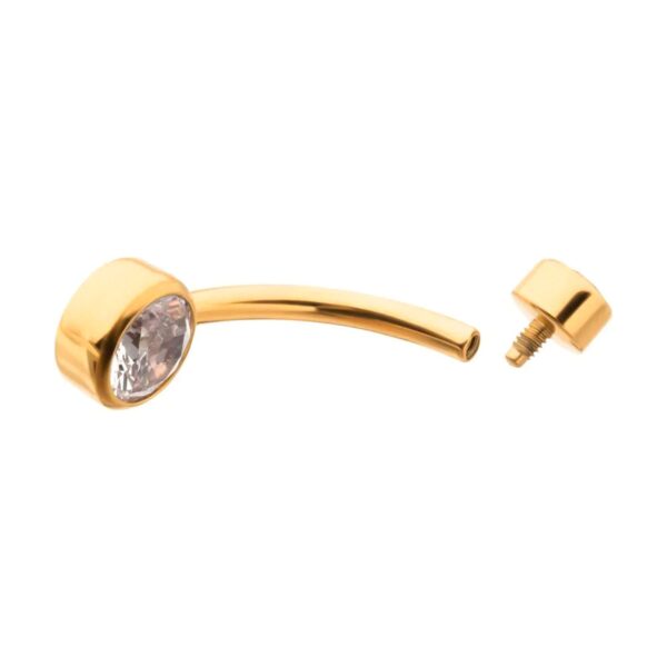 Napakoru tynnyri-istutetuilla jalokivillä -24k PVD titaani - Image 4